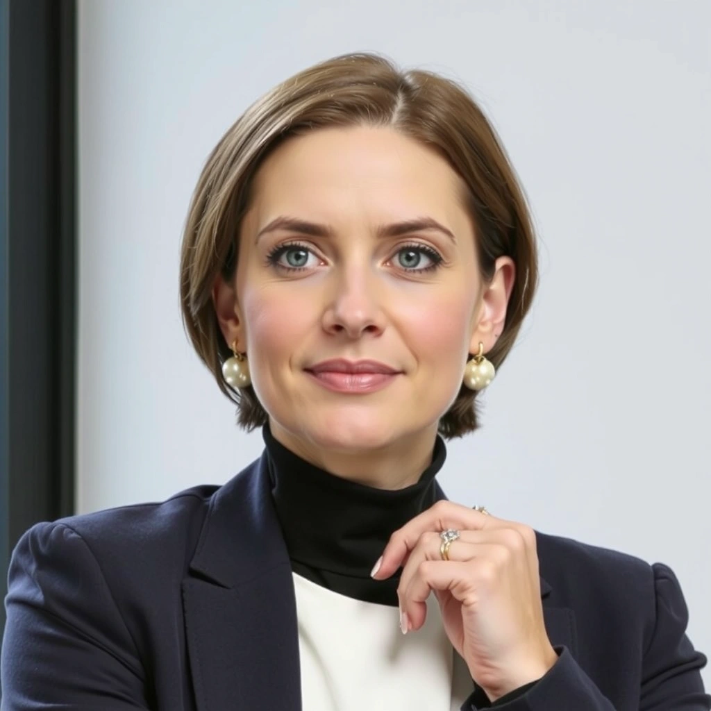 Portrait of Anya Sharma, Lead Product Formulator at Nuvienia.