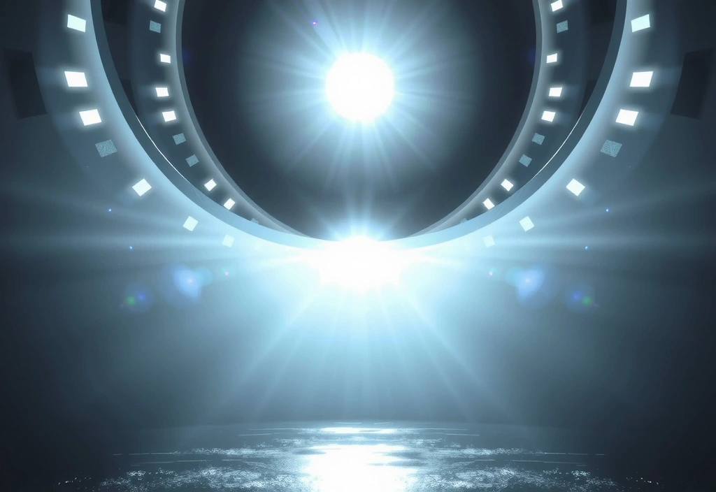 Abstract representation of inner beauty and balance, perhaps interconnected light patterns.